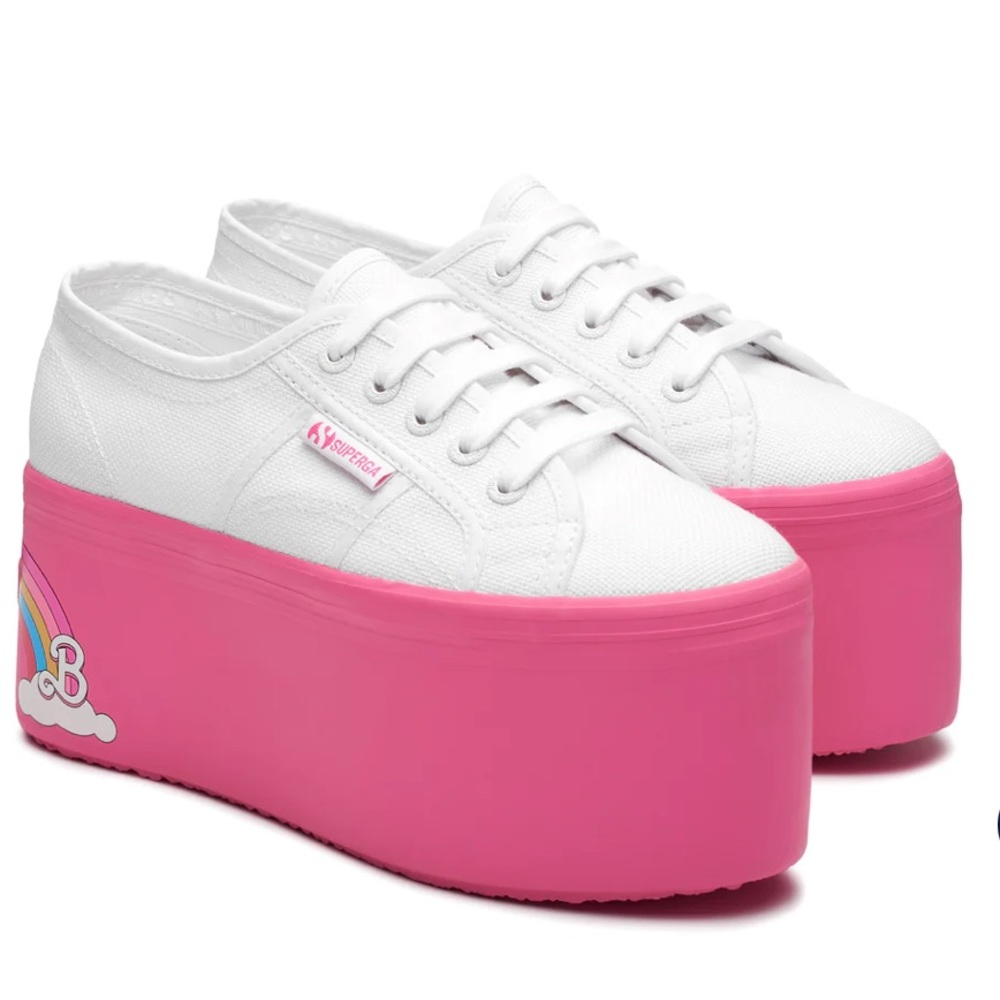 ❌SOLD❌Superga 2802 x Barbie Rainbow Platform Sneakers (Size 6) NIB [Sold Out!]